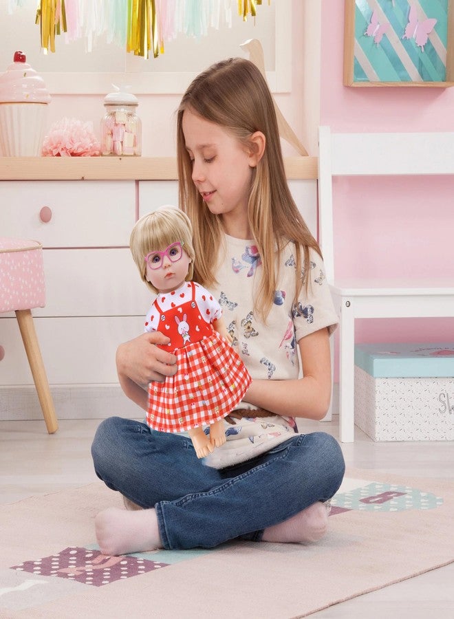 lausomile Alive Baby Doll Clothes and Accessories - 6 Sets Baby Doll Dresses Fit for 12-14 Inch Girl Dolls, Includes Dresses, Jumpsuit, Swimsuit for Girls Age 5-10 - Image 5